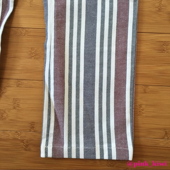 Free People Stripe Mod Linen Blend Trouser - Picture 4 of 9